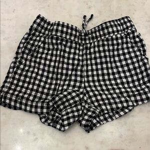 Old Navy Girls Checkered Shorts - Black and White